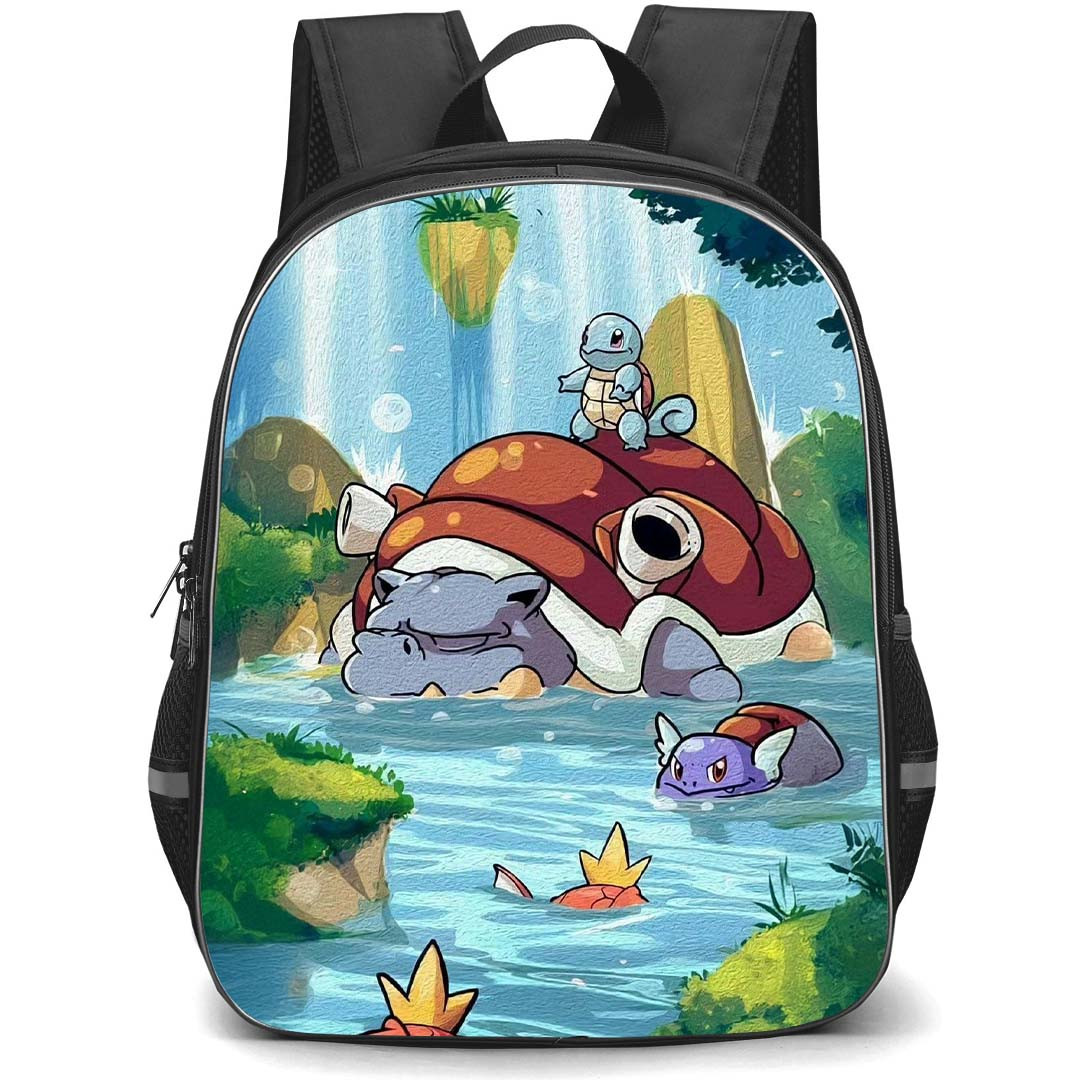 Pokemon Magikarp Backpack StudentPack - Magikarp On Pond Painting Art