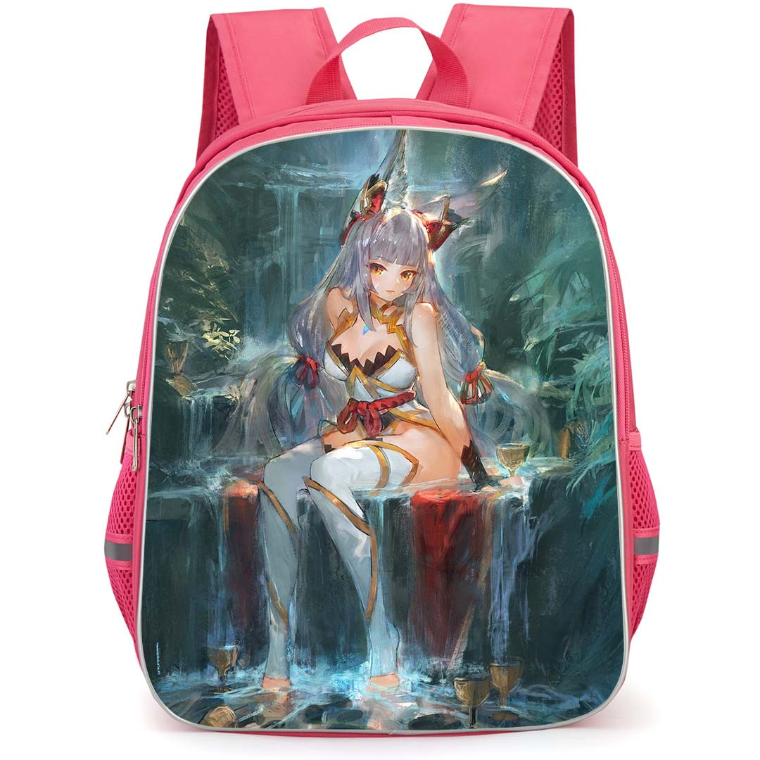 Xenoblade Nila Backpack StudentPack - Xenoblade Nila Sitting On Waterfall Painting Poster