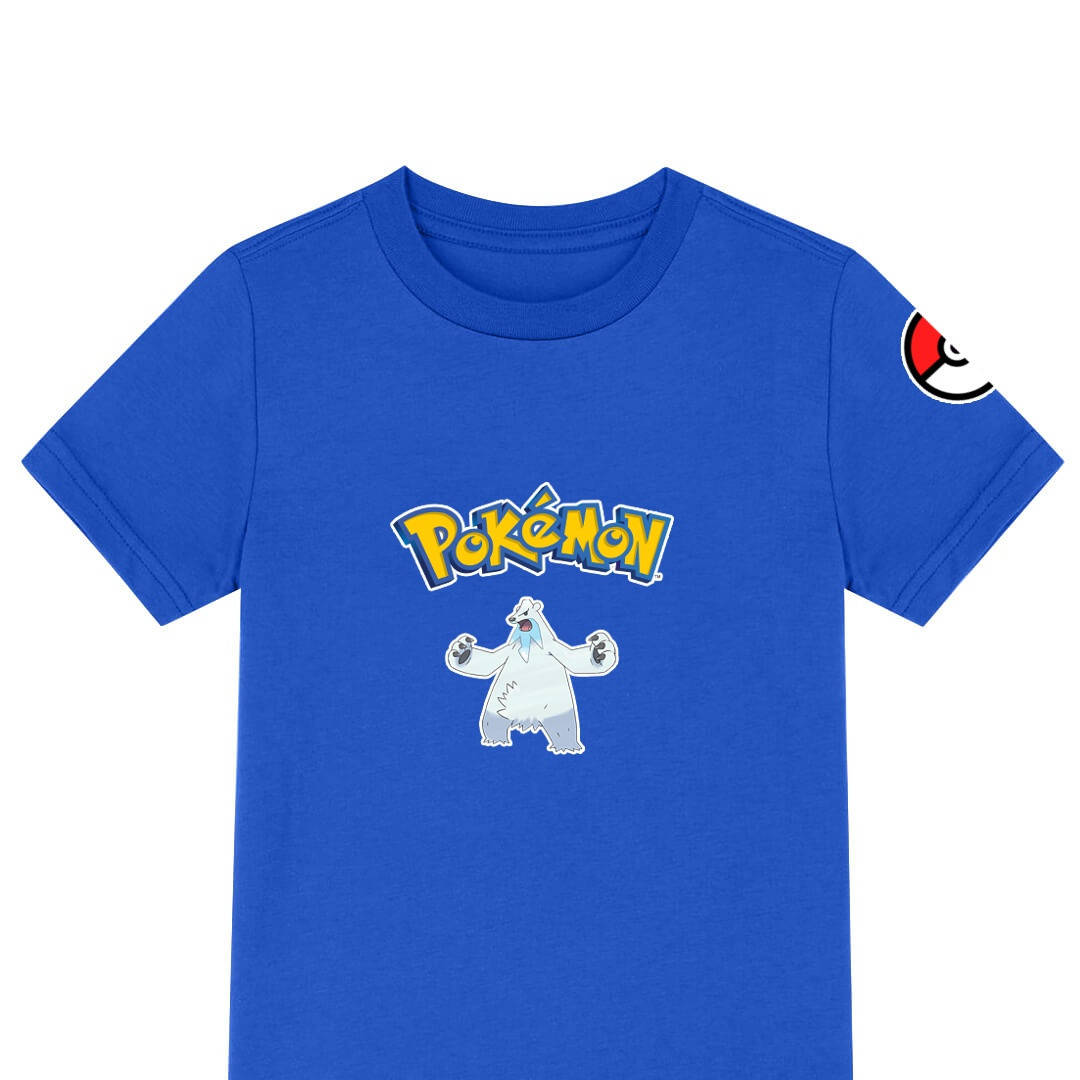 Pokemon Beartic Tee Shirt T-Shirt Short Sleeve - Beartic Character Series Art