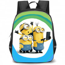 Minions Backpack StudentPack - Minions Doing Selfie Portrait Movie Art