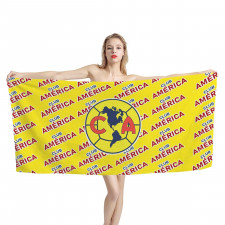 Club America Bath Beach Towel - Club America Football Club Medley Monogram Wordmark