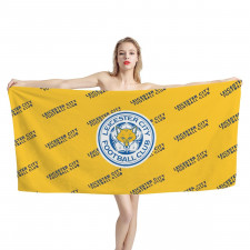 Leicester City Football Club Bath Beach Towel - Leicester City Football Club Medley Monogram Wordmark