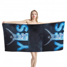 WWE Daniel Bryan Bath Beach Towel - Daniel Bryan Blue Yes Poster