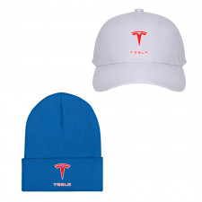 Tesla Baseball Cap Beanie Hat - Tesla Logo 2003-Present