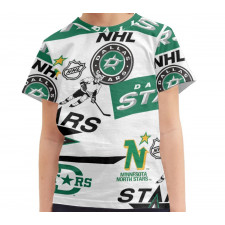 NHL Dallas Stars Tee T-Shirt - Dallas Stars Mania Collage Logo