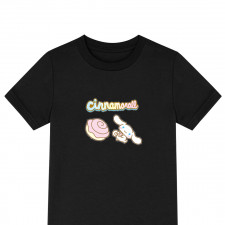 Cinammoroll Tee Shirt T-Shirt Short Sleeve - Cinnamoroll Holding Sweet Cinnamon Roll