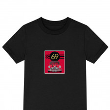MINI Cooper Tee Shirt T-Shirt Short Sleeve - MINI Cooper S 1969 Black Illustration Poster