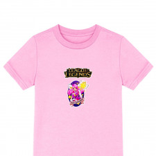 League of Legends Lux Tee Shirt T-Shirt Short Sleeve - Lux Star Guardian Portrait Cartoon Art