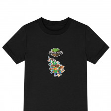Minecraft Tee Shirt T-Shirt Short Sleeve - Characters Ensemble Chibi Art Series