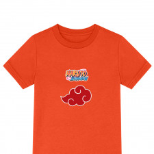 Naruto Shippuden Akatsuki Tee Shirt T-Shirt Short Sleeve - Naruto Shippuden Akatsuki Icon Cloud Logo