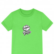 Pringles Tee Shirt T-Shirt Short Sleeve - Pringles Logo Black And White