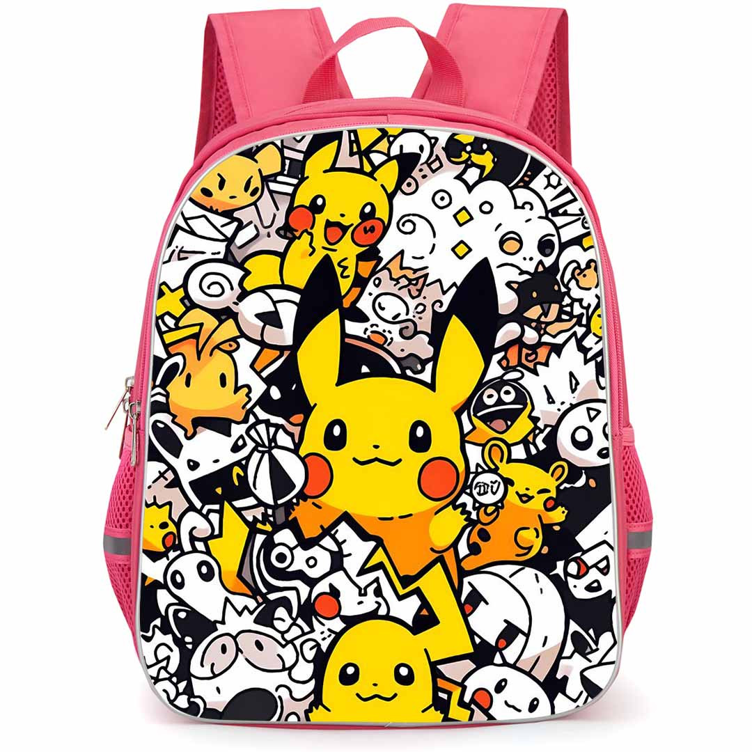 Pokemon Pikachu Backpack StudentPack - Pikachu Doodle Art