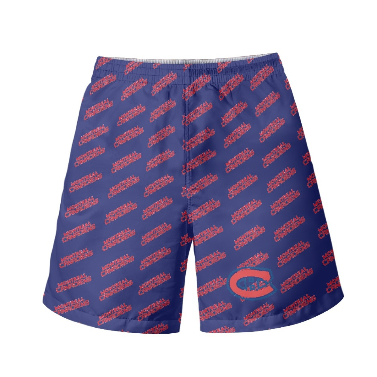 NHL Montreal Canadiens Beach Shorts Swim Pants Swimming Trunks - Montreal Canadiens Medley Monogram Wordmark