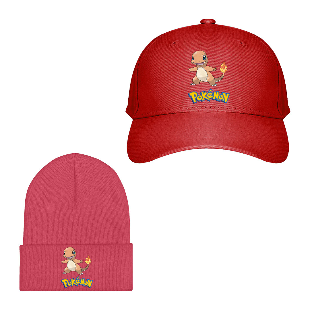 Pokemon Charmander Baseball Cap Beanie Hat - Charmander Character Series Art