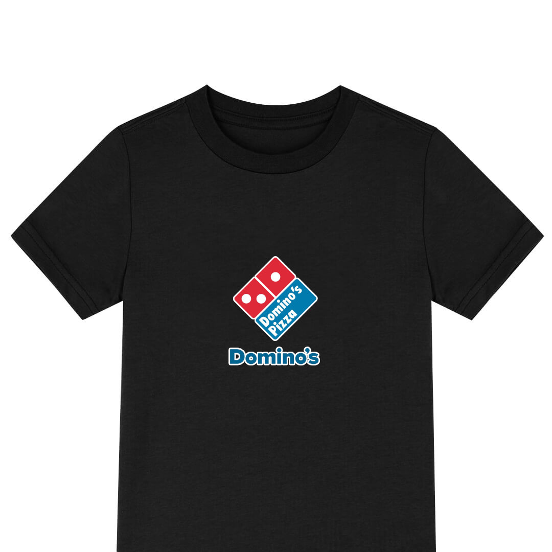 Dominos Tee Shirt T-Shirt Short Sleeve - Dominos Logo 1996-2012