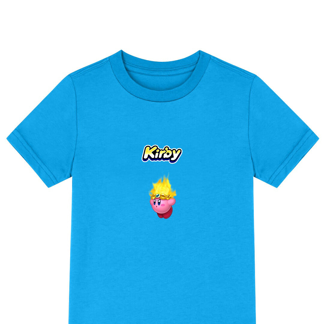 Kirby Tee Shirt T-Shirt Short Sleeve - Fire Kirby