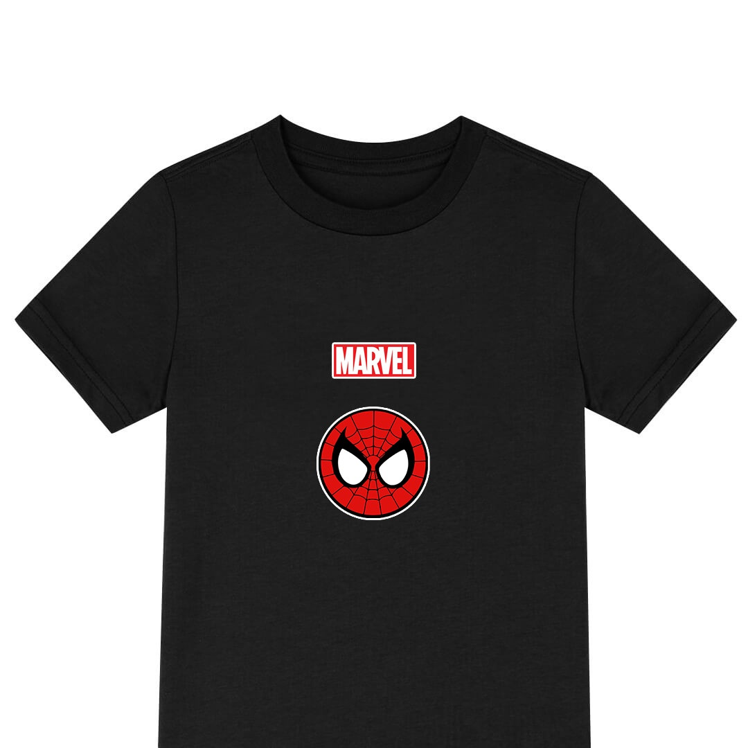 Spider Man Tee Shirt T-Shirt Short Sleeve - Baby Spider Man Head Portrait