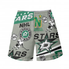 NHL Dallas Stars Beach Shorts Swim Pants Swimming Trunks - Dallas Stars Mania Collage Logo