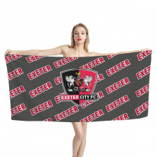 Exeter City FC Bath Beach Towel - Exeter Football Club Medley Monogram Wordmark
