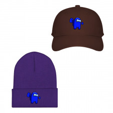 Among Us Blue Baseball Cap Beanie Hat - Among Us Blue Imposter Astronaut Smash