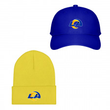 NFL Los Angeles Rams Baseball Cap Beanie Hat - Los Angeles Rams Team Single Logo