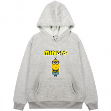 Minions Kevin Hoodie Hooded Sweatshirt Sweater Jacket - Kevin Portrait Cartoon Art