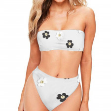 Kate Spade Bandeau Bikini Two Piece Women's Swimsuit - Kate Spade New York Scattered Flowers Poster
