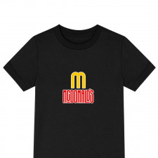 Mcdonald Tee Shirt T-Shirt Short Sleeve - Mcdonald Lettering Series Sticker