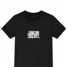 Jung Kook Tee Shirt T-Shirt Short Sleeve - Jung Kook Logo