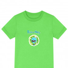 Rick And Morty Mr. Meeseeks Tee Shirt T-Shirt Short Sleeve - Mr. Meeseeks Surrounded By Slime