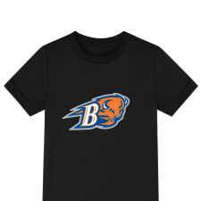 Bucknell Bison Tee Shirt T-Shirt Short Sleeve - Bucknell University Bison College Football Team Single Logo