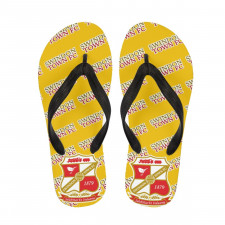 Swindon Town FC Flip Flops Thongs V-Strap Sandals - Swindon Football Club Medley Monogram Wordmark