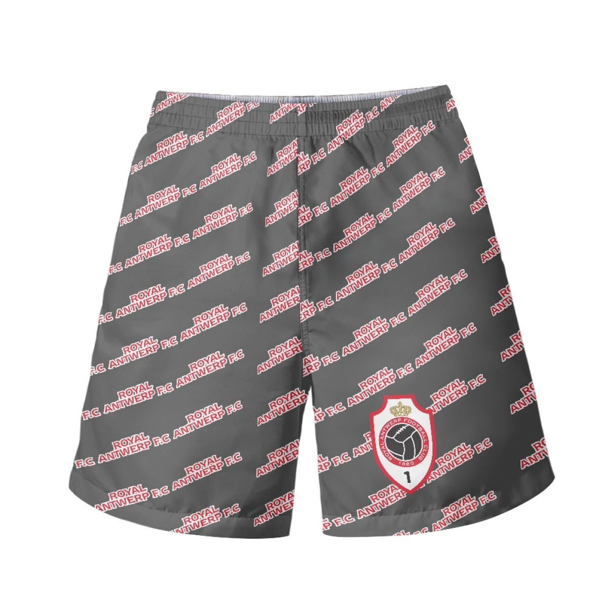 Royal Antwerp FC Football Club Beach Shorts Swim Pants Swimming Trunks - Antwerp Football Club Medley Monogram Wordmark