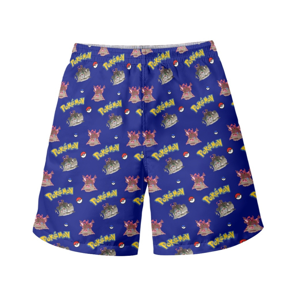 Pokemon Garbodor Beach Shorts Swim Pants Swimming Trunks - Gigantamax Garbodor Character Series Art
