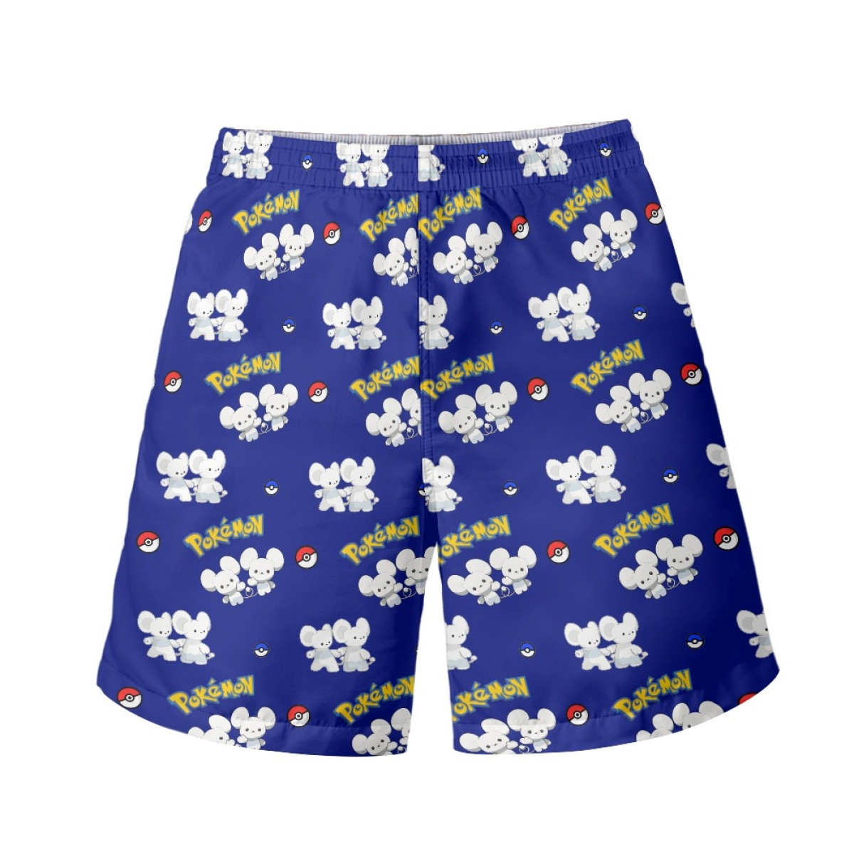 Pokemon Tandemaus Beach Shorts Swim Pants Swimming Trunks - Tandemaus Character Series Art