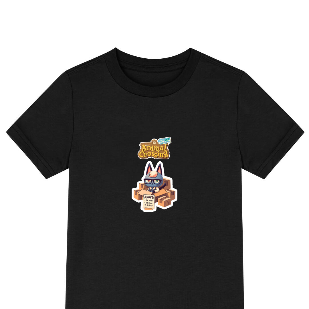 Animal Crossing Raymond Tee Shirt T-Shirt Short Sleeve - Raymond in boxes