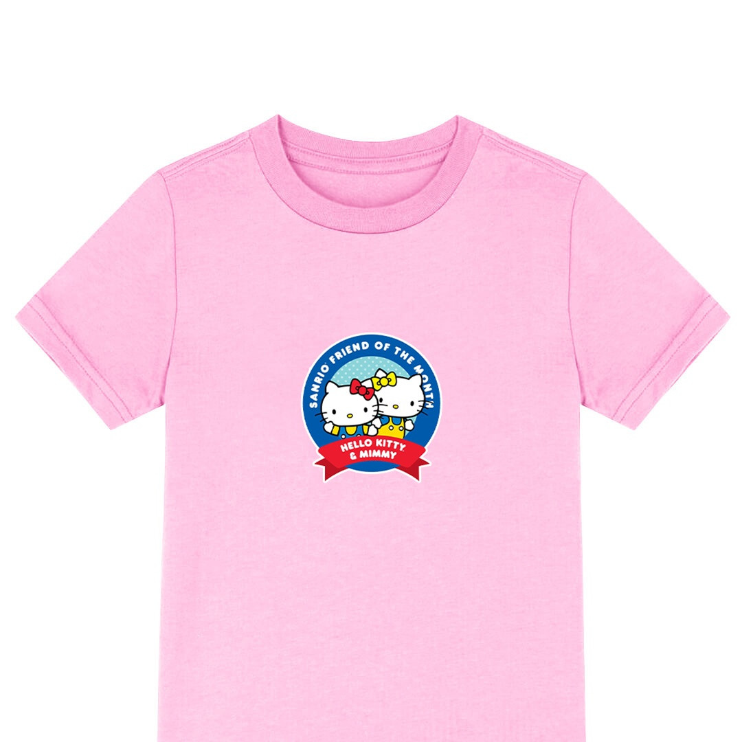 Sanrio Hello Kitty And Mimmy Tee Shirt T-Shirt Short Sleeve - Sanrio Hello Kitty And Mimmy Sticker