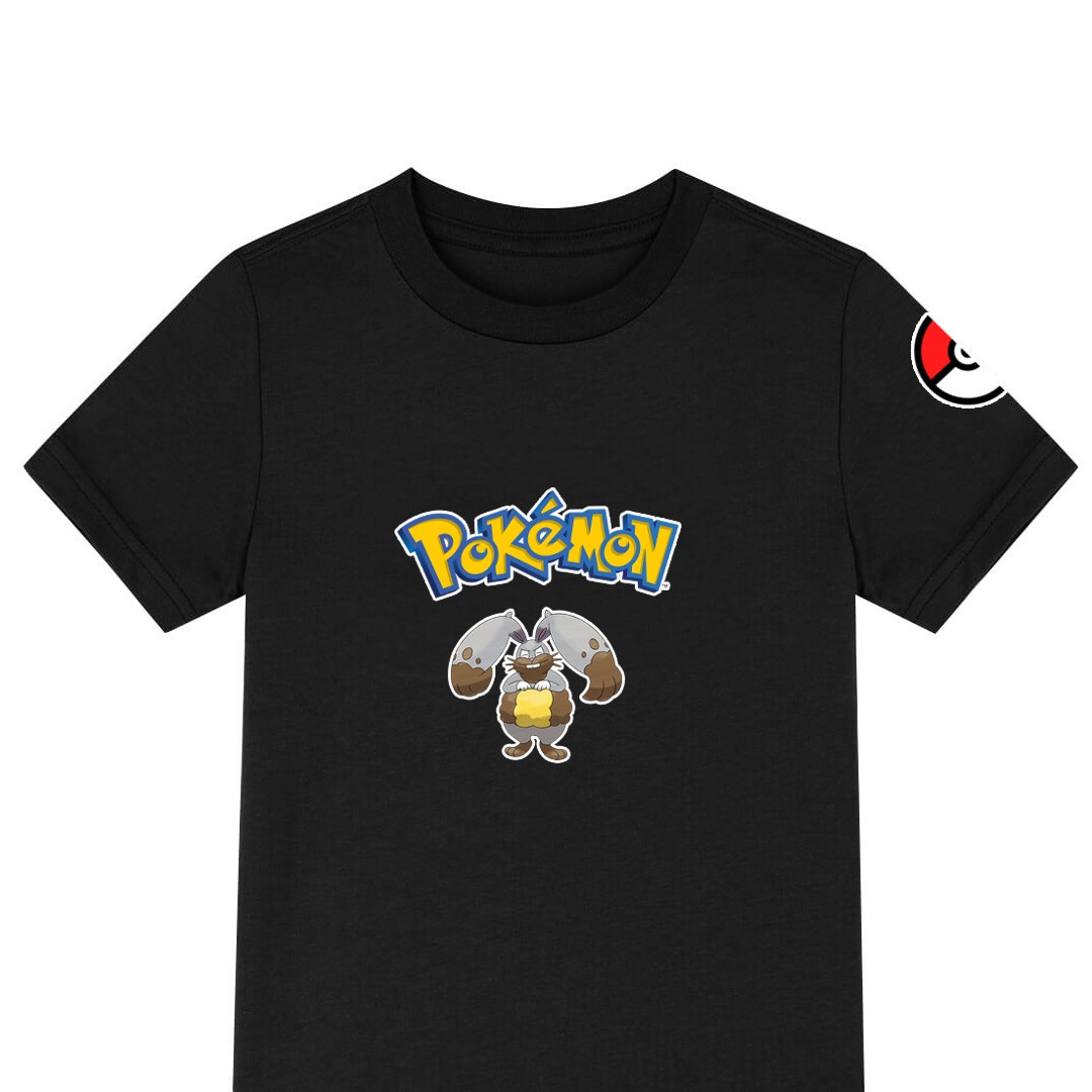 Pokemon Diggersby Tee Shirt T-Shirt Short Sleeve - Diggersby Character Series Art