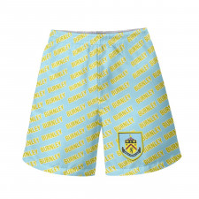 Burnley FC Beach Shorts Swim Pants Swimming Trunks - Burnley Football Club Medley Monogram Wordmark