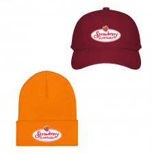 Strawberry Shortcake Baseball Cap Beanie Hat - Strawberry Shortcake Logo Large