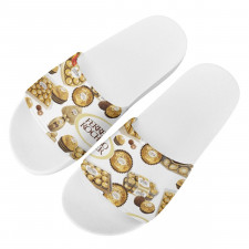 Ferrero Rocher Slides Pool Slider Slide On Sandals - Ferrero Rocher Mania Collage Logo