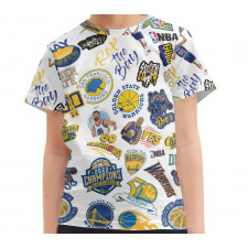 NBA Golden State Warriors Tee T-Shirt - Golden State Warriors Mania College Logo