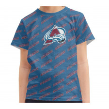 NHL Colorado Avalanche Tee T-Shirt - Colorado Avalanche Medley Monogram Wordmark