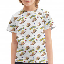 Pokemon Stunfisk Tee Shirt T-Shirt Short Sleeve - Stunfisk Character Series Art