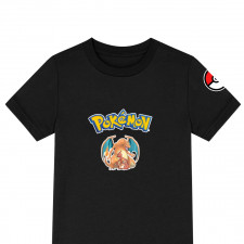 Pokemon Tee Shirt T-Shirt Short Sleeve - Charmander Charmeleon Charizard Evolution Cartoon Art Series