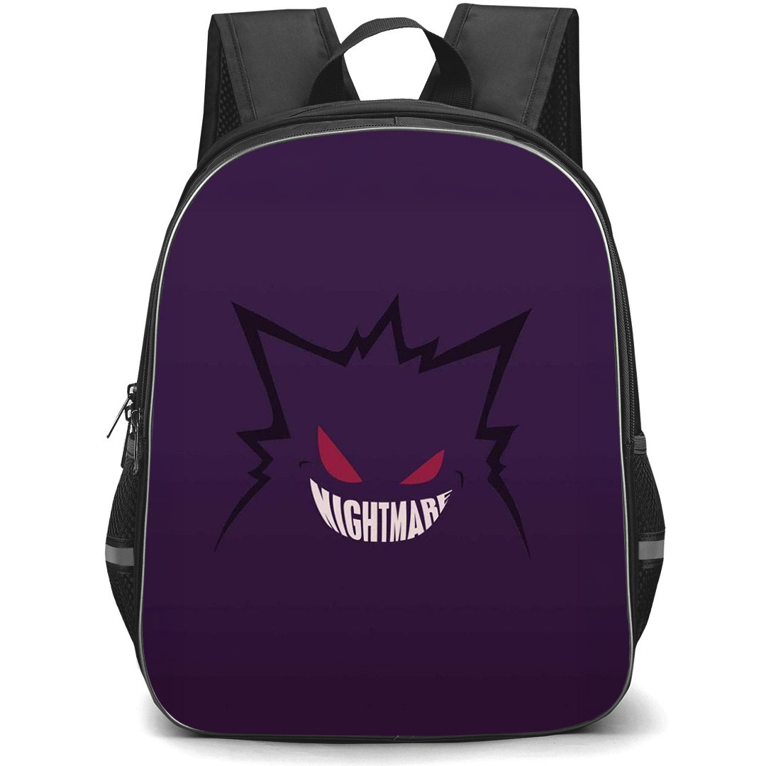 Pokemon Gengar Backpack StudentPack - Gengar Minimalist Nightmare