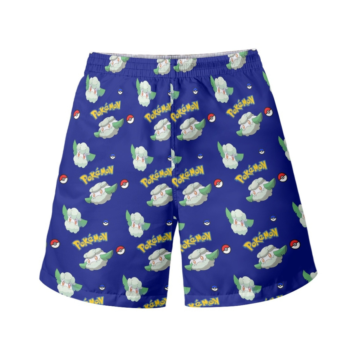 Pokemon Cottonee Beach Shorts Swim Pants Swimming Trunks - Cottonee Character Series Art