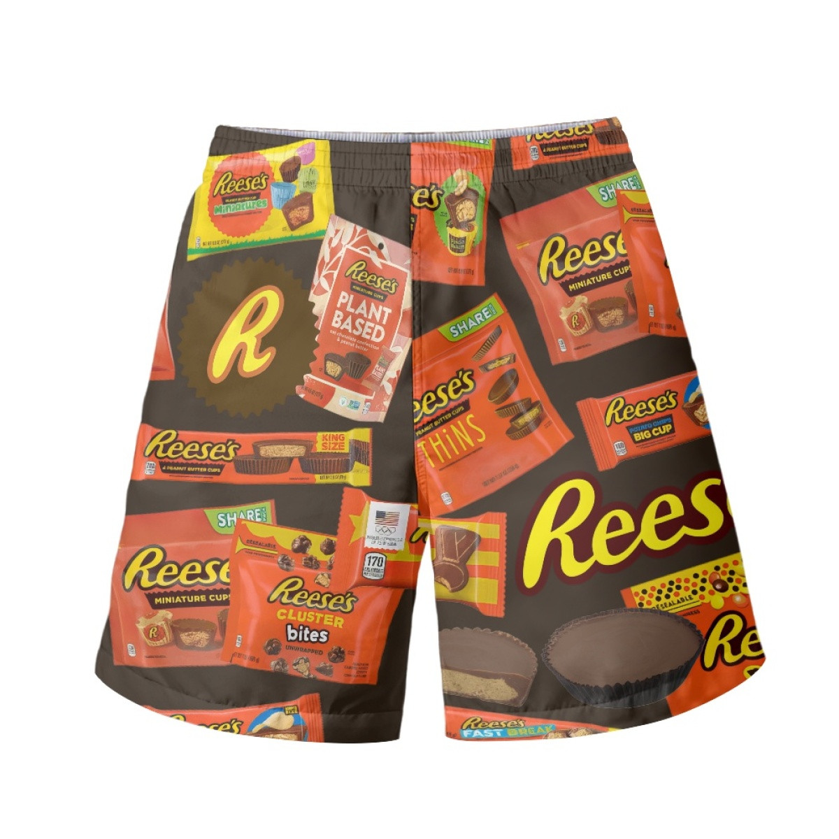 Reese Beach Shorts Swim Pants Swimming Trunks - Reese Mania Collage Logo