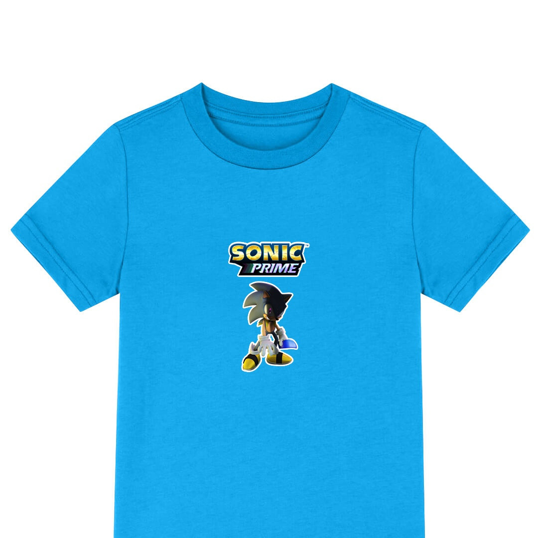 Sonic Prime Sonic Tee Shirt T-Shirt Short Sleeve - Nega Sonic Glasses