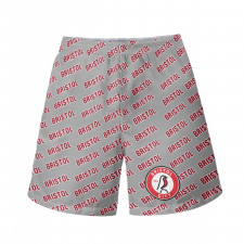 Bristol City FC Beach Shorts Swim Pants Swimming Trunks - Bristol Football Club Medley Monogram Wordmark